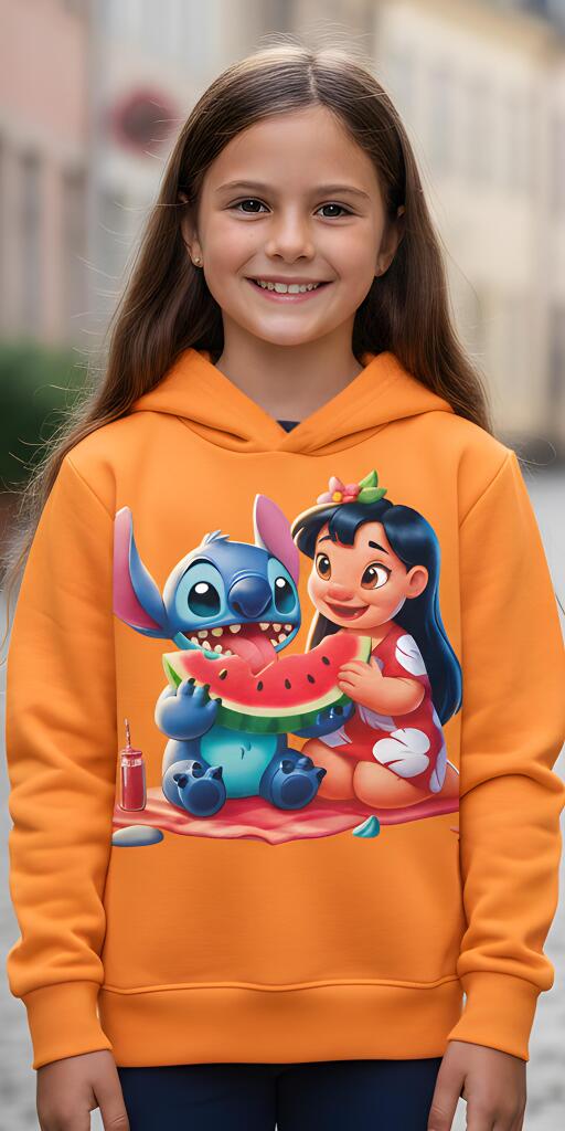 Блуза с качулка Лило и Стич