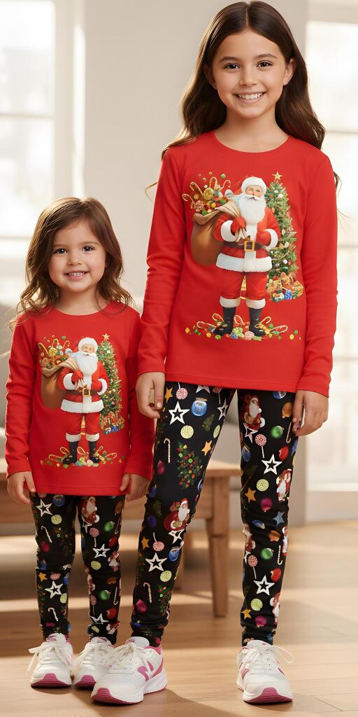 Комплект тънък 2 части (б/к.) Дядо Коледа 9