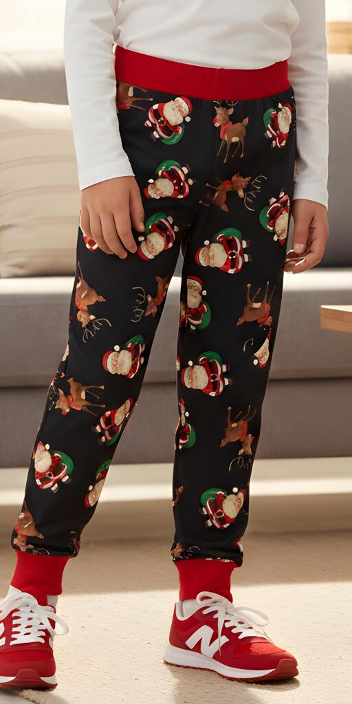 Долнище тънко Дядо Коледа и еленче 4