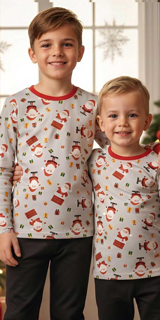 Блуза тънка Дядо Коледа (диг. печат)