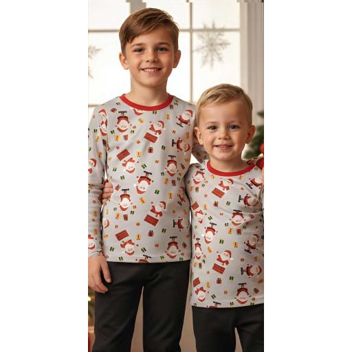 Блуза тънка Дядо Коледа (диг. печат)