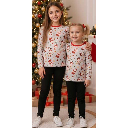 Комплект тънък 2 части (б/к) Дядо Коледа (диг. печат)