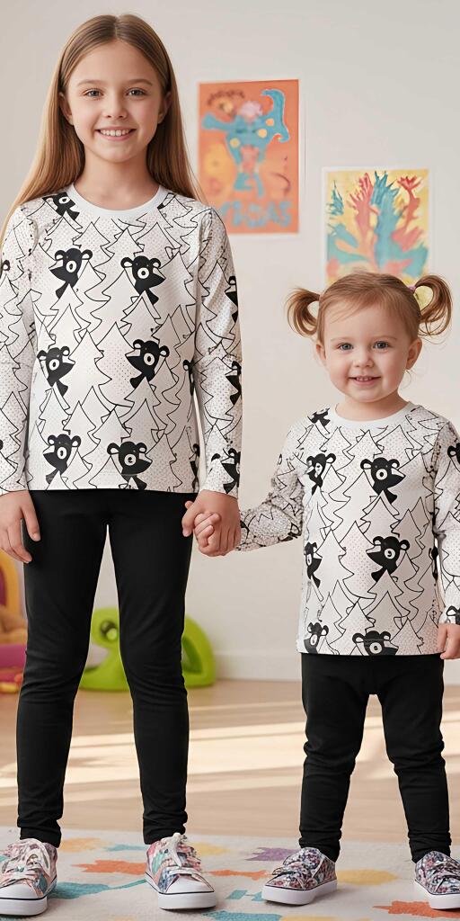 Комплект тънък 2 части (б/к) Закачливо мече (диг. печат)