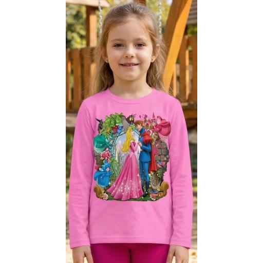 Детска блуза с ярка приказна илюстрация, идеална за ежедневие и игри.