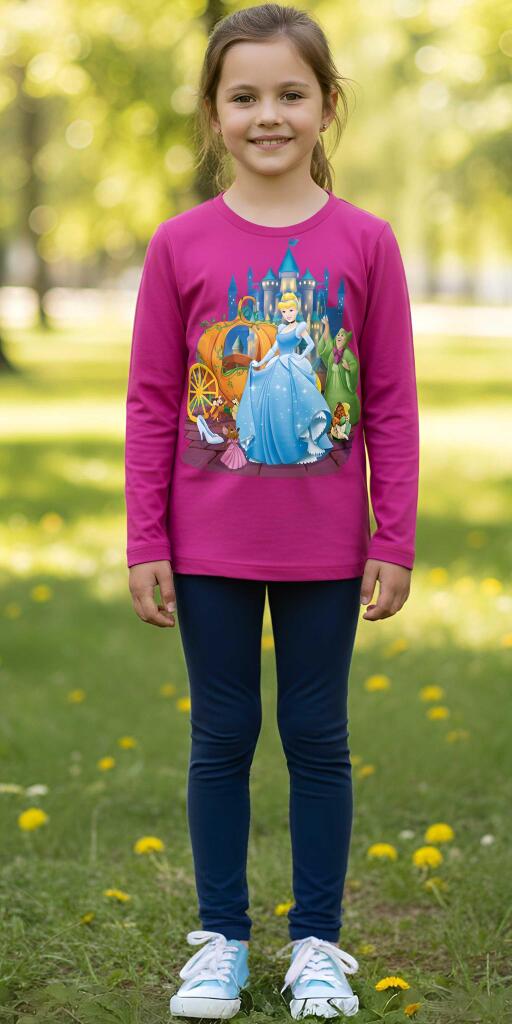 Комплект тънък 2 части (б/к) Пепеляшка в циклама