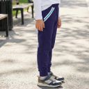 Долнище с ципове и щрик в тъмносиньо и наситеносиньо