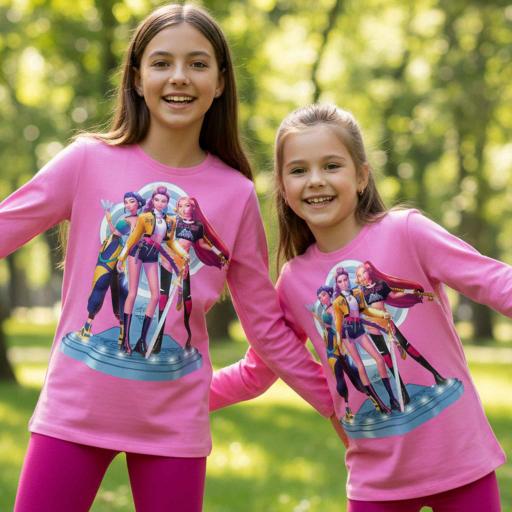 Блуза тънка Кей Поп в розово