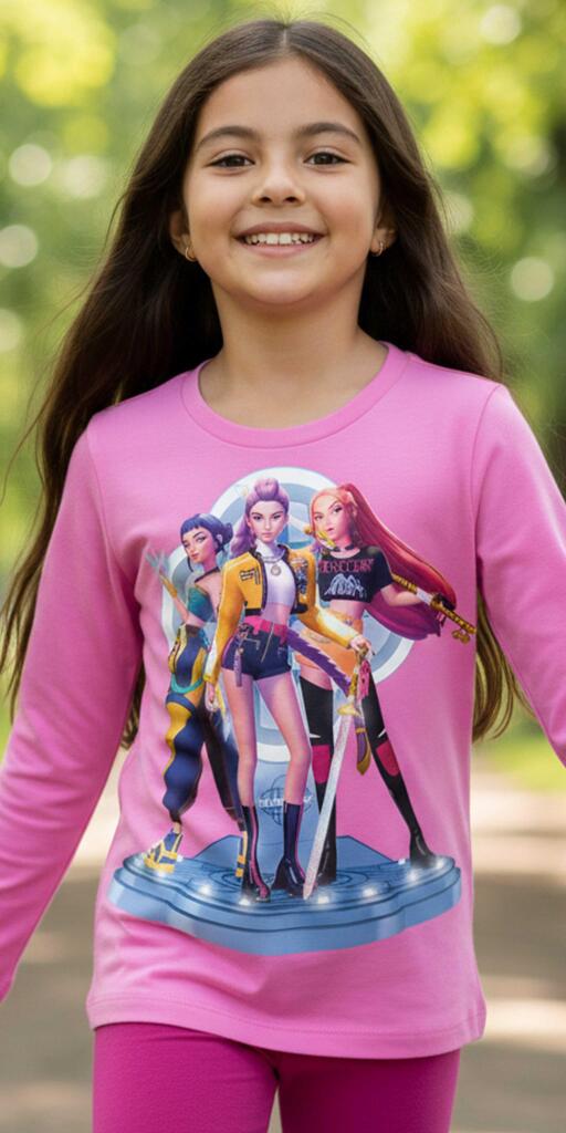 Блуза тънка Кей Поп в розово