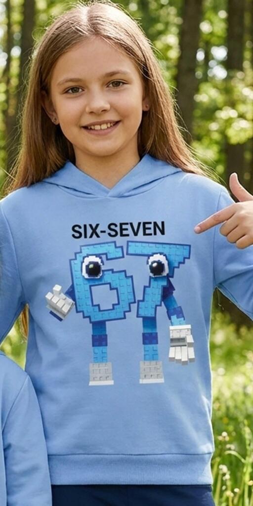 Блуза с качулка SIX SEVEN в синьо