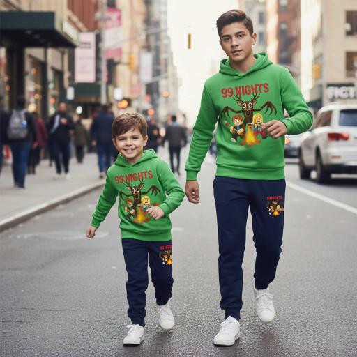 Комплект по-плътен 2 части (б.к/д) 99 нощи в зелено