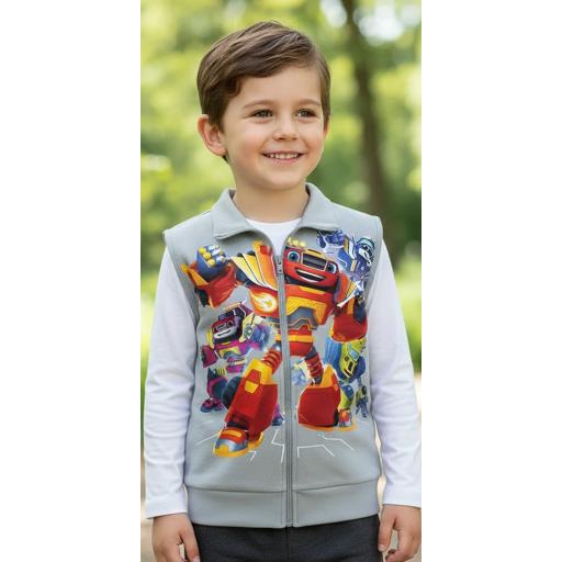 Елек плътен Пламъчко в сиво