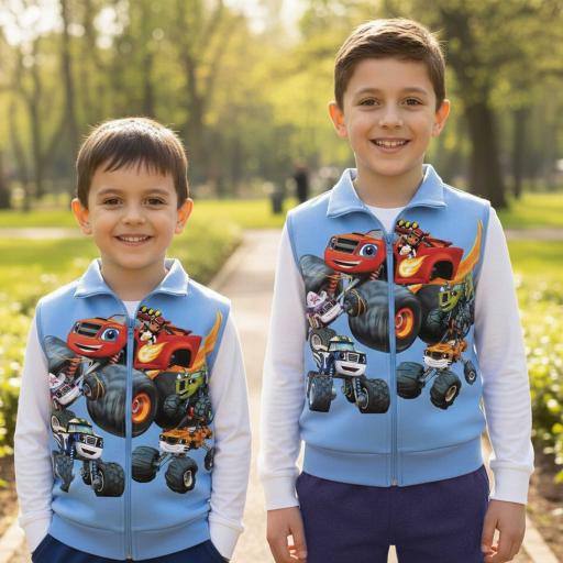 Елек плътен Блуи в синьо