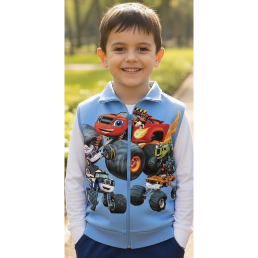 Елек плътен Блуи в синьо