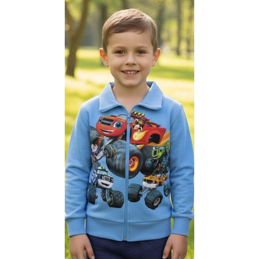 Суичър плътен Пламъчко в синьо