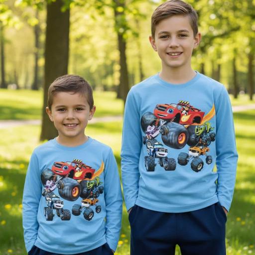 Блуза тънка Пламъчко в синьо