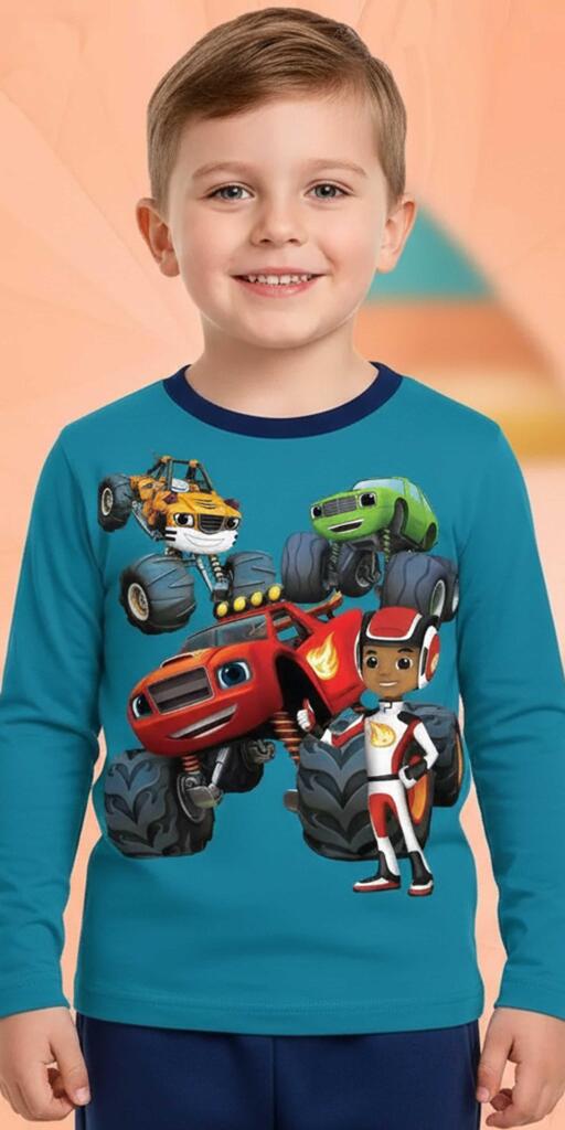 Блуза тънка Пламъчко в наситеносиньо