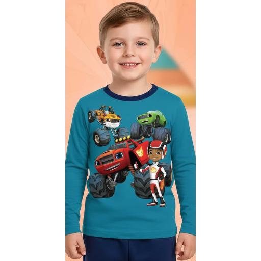 Блуза тънка Пламъчко в наситеносиньо