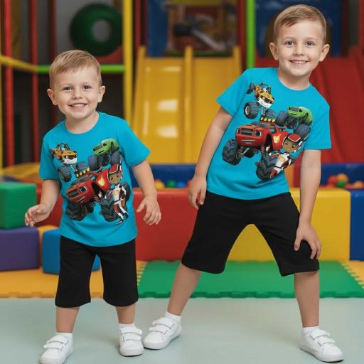 Комбинация 2 части (т/б) Пламъчко в наситеносиньо