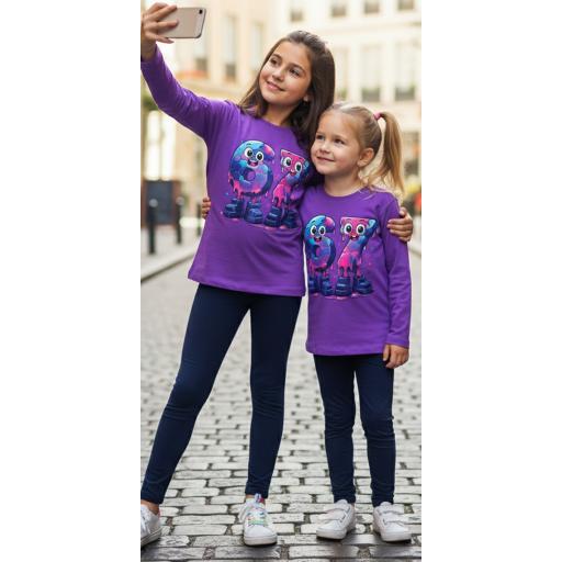 Комплект тънък 2 части (б/к) SIX SEVEN във виолетово