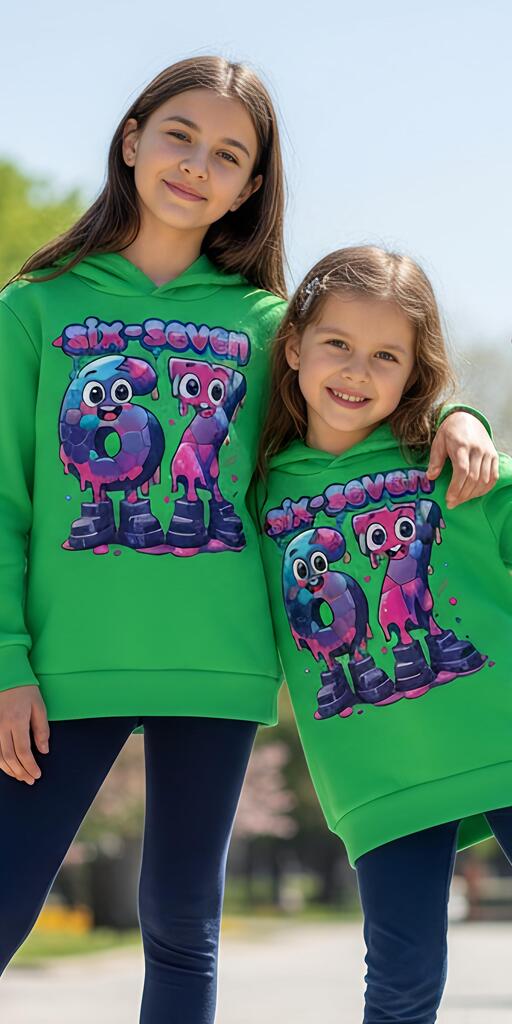 Блуза с качулка SIX SEVEN в зелено