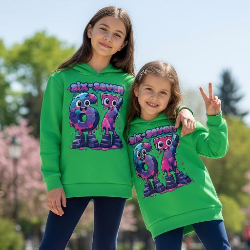 Блуза с качулка SIX SEVEN в зелено