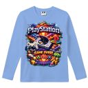 Блуза тънка PlayStation в синьо