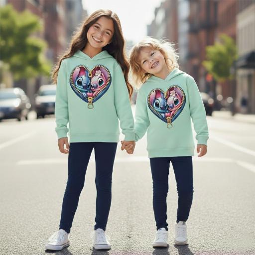 Комплект плътен 2 части (б.к/к) Стич и Ейнджъл мента