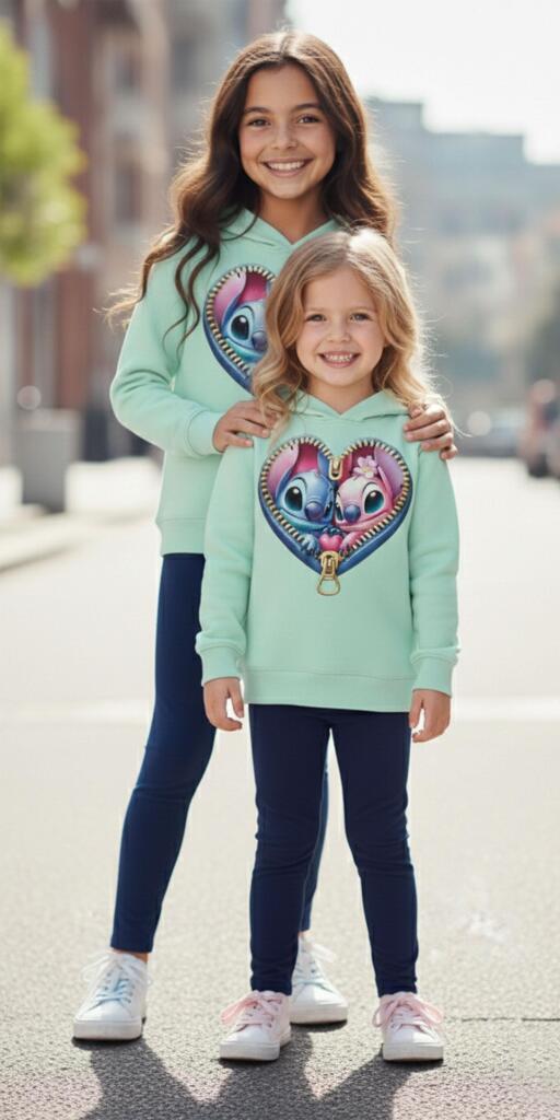 Комплект по-плътен 2 части (б.к/к) Стич и Ейнджъл