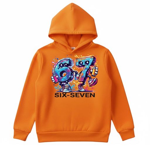 Блуза с качулка SIX SEVEN в оранжево