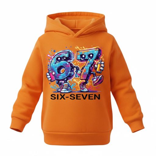 Блуза с качулка SIX SEVEN в оранжево