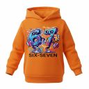 Блуза с качулка SIX SEVEN в оранжево