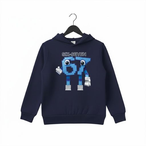 Блуза с качулка SIX SEVEN в синьо