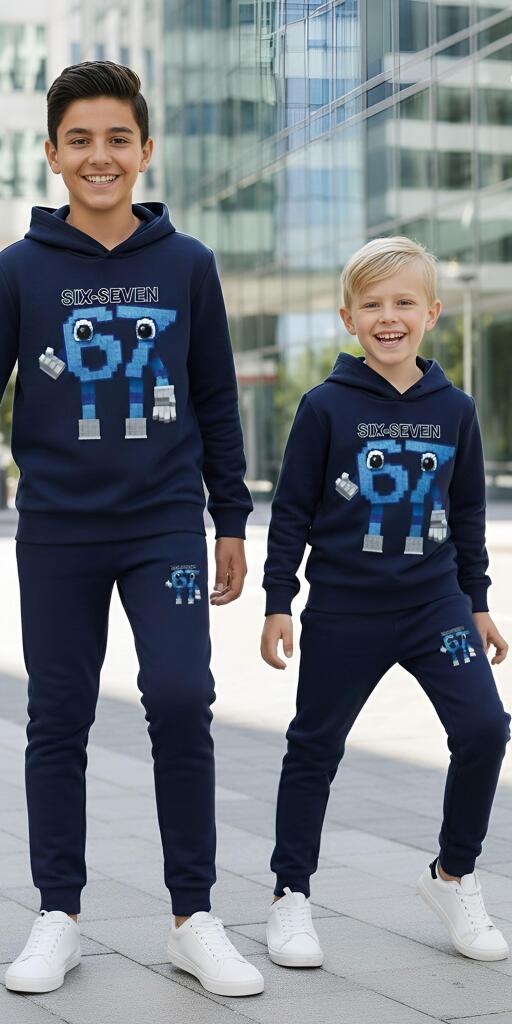 Комплект по-плътен 2 части (б.к/д) SIX SEVEN в синьо