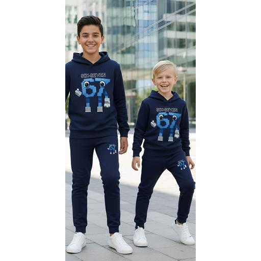 Комплект по-плътен 2 части (б.к/д) SIX SEVEN в синьо