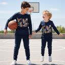 „Детски комплект Minecraft Basketball – блуза и тъмно долнище“