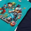 Комплект тънък 2 части (б/д) Майнкрафт морскосиньо