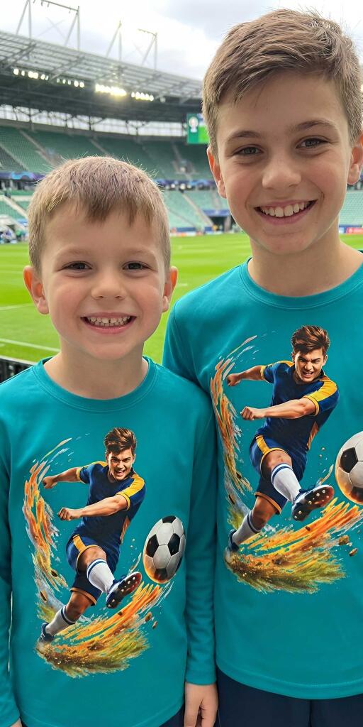 Блуза тънка Футболист в морскосиньо