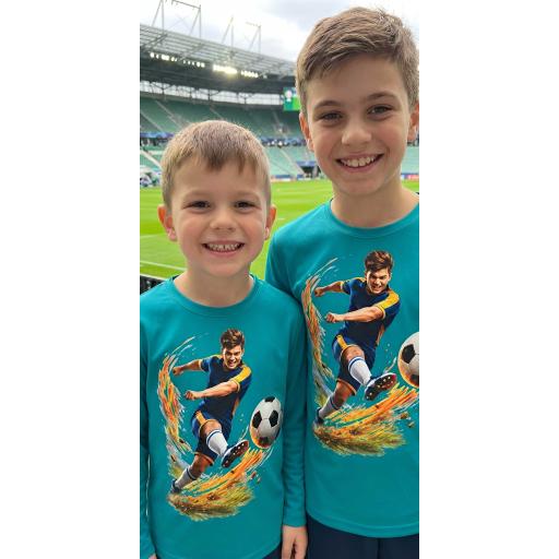 Блуза тънка Футболист в морскосиньо