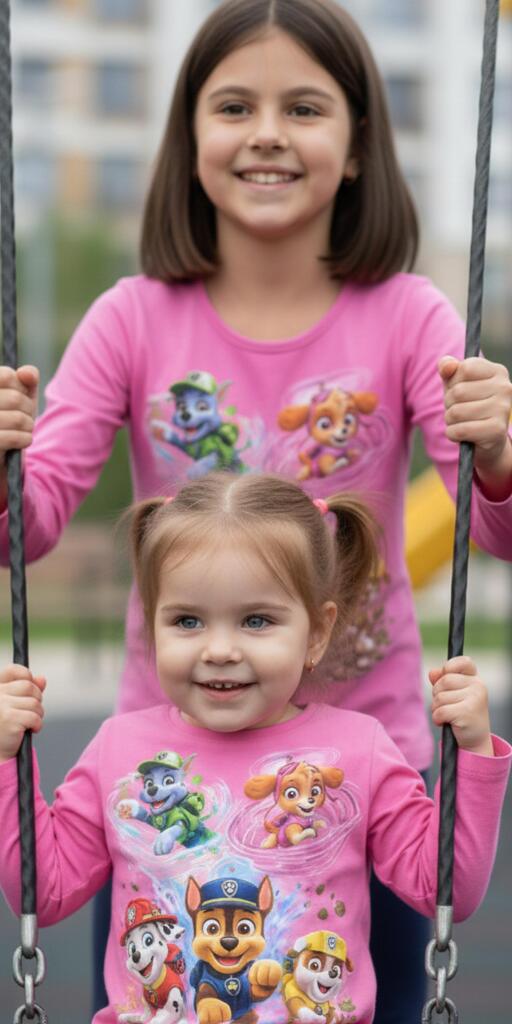 Блуза тънка Пес Патрул – Малки герои в розово