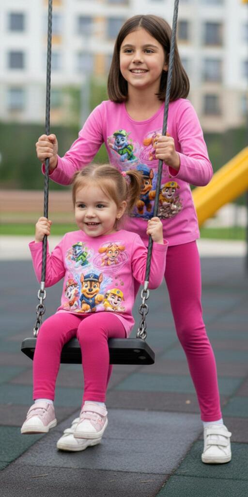 Комплект тънък 2 части (б/к) Пес Патрул – Малки герои в розово