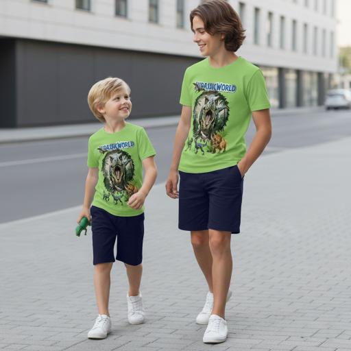 Комбинация 2 части (т/б) Джурасик свят в зелено