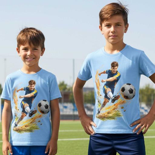 Тениска Футболист в синьо