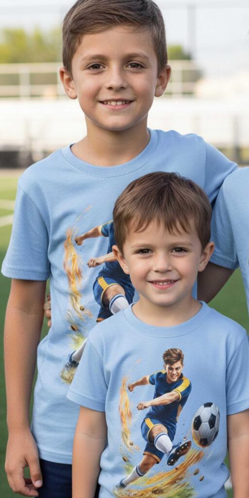 Тениска Футболист в синьо