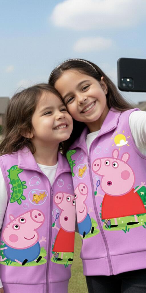 Елек плътен Пепа и Джордж Весели балончета