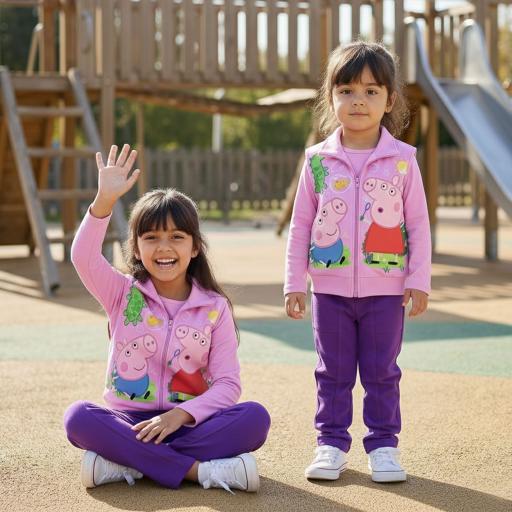 Комплект плътен 3 части (б/е/д) Пепа и Джордж Весели балончета