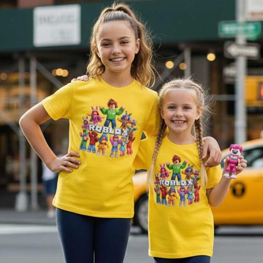 Тениска Roblox в жълто