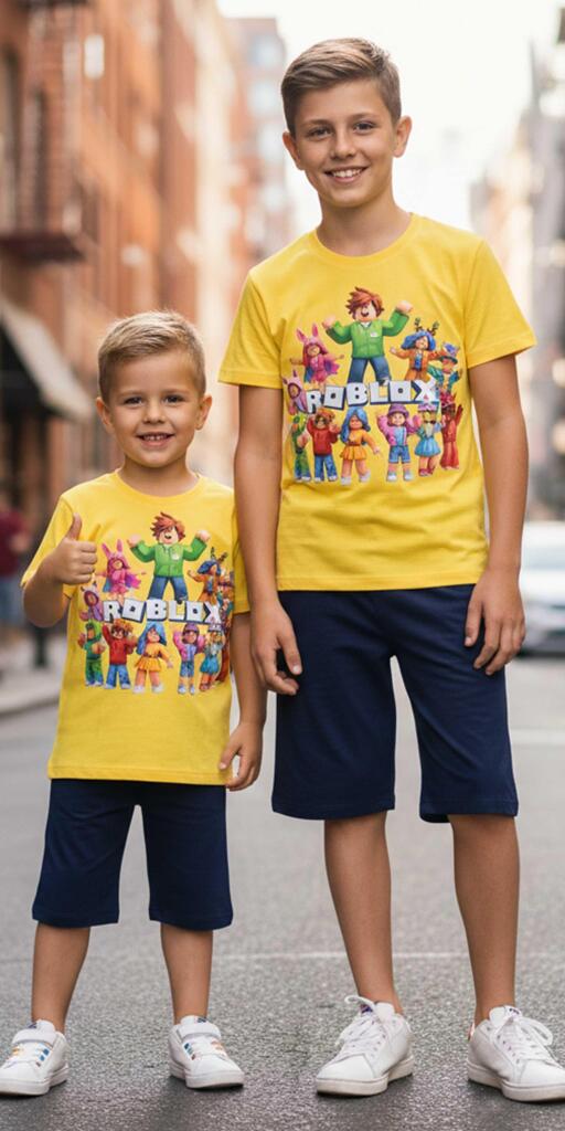 Комбинация 2 части (т/б) Roblox в жълто