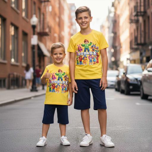 Комбинация 2 части (т/б) Roblox в жълто