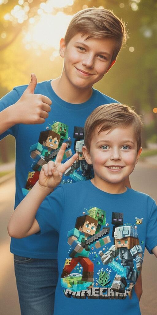 Тениска Майнктафт в синьо