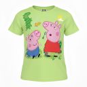 Детска тениска Peppa Pig в резедав цвят